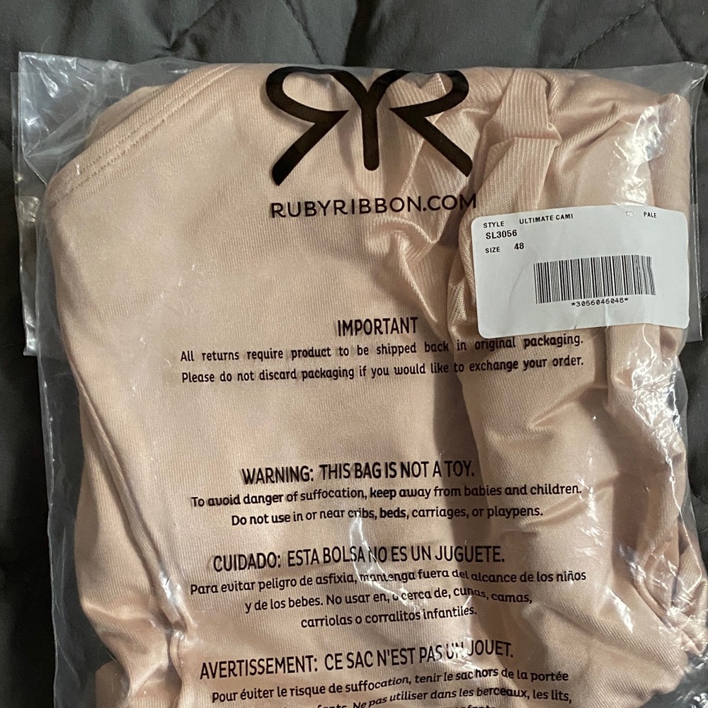 Ruby Ribbon Beige Cami